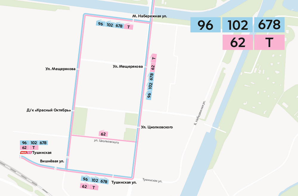 Изменение маршрутов автобуса на Тушинской